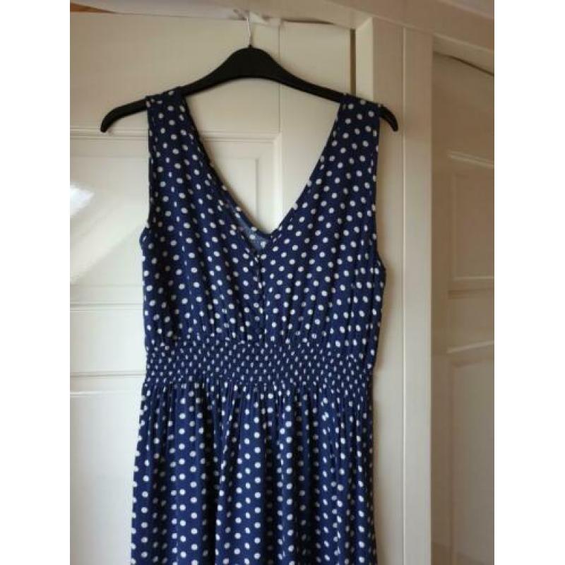 Blauwe Midi zomerjurk Jacgueline de Young maat 40