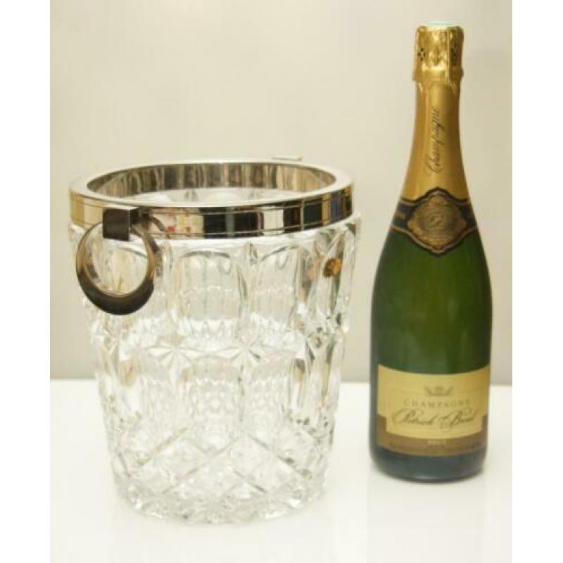 kristallen champagne cooler France jaren 60