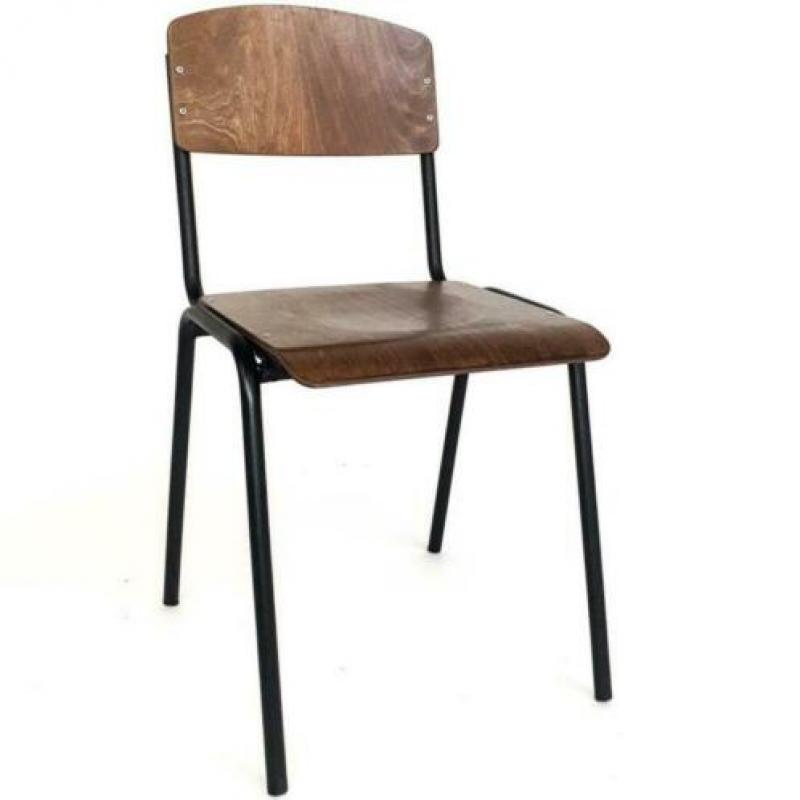 VINTAGE RESTAURANT STOELEN SCHOOLSTOELEN, stoel smokey 558