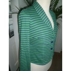 King Louie vest, groen/blauw, maat L