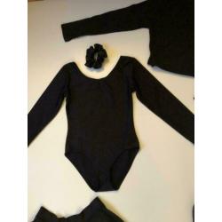 Ballet pak / outfit klassiek ballet / dans 116 - 122 - 128