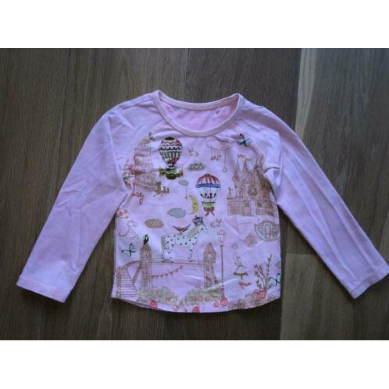 Oilily shirt roze maat 98, valt als 92