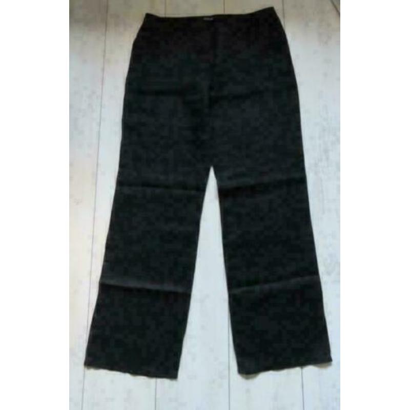 Taifun wijde flared zwarte pantalon broek Lara maat 40