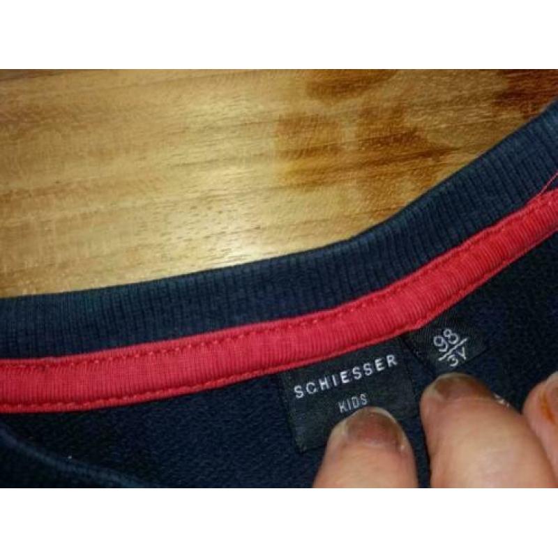 Stoere SCHIESSER trui MAAT 98 donkerblauw