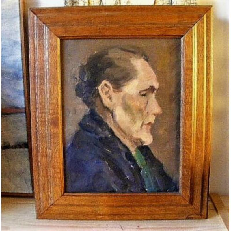 Impressionistisch portret boerenvrouw