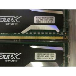 Ballistix by crucial 8GB-kit 2 * 4GB PC3 12800 CL9 1,5 V