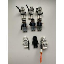 Lego Star Wars poppetjes Rebel Trooper, Flametrooper, snow