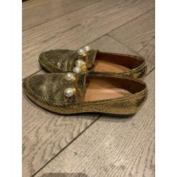 Gouden dames loafer van PHILOU