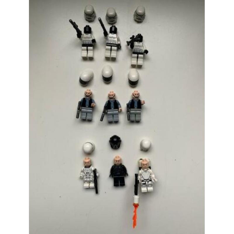 Lego Star Wars poppetjes Rebel Trooper, Flametrooper, snow