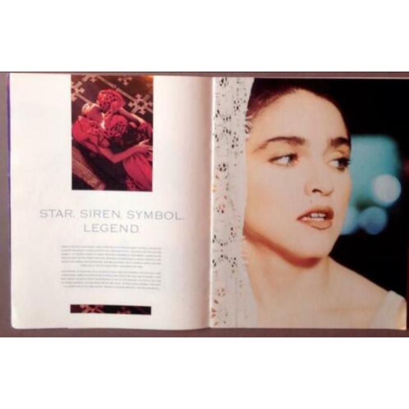 Madonna tourbook , who's that girl ,worldtour 1987