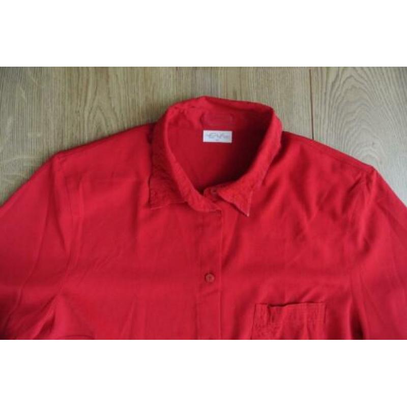 erfo blouse 44 rood zeer netjes