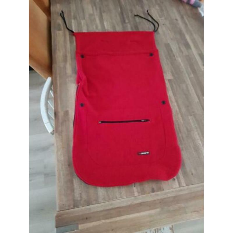 Universele voetenzak buggy rood fleece