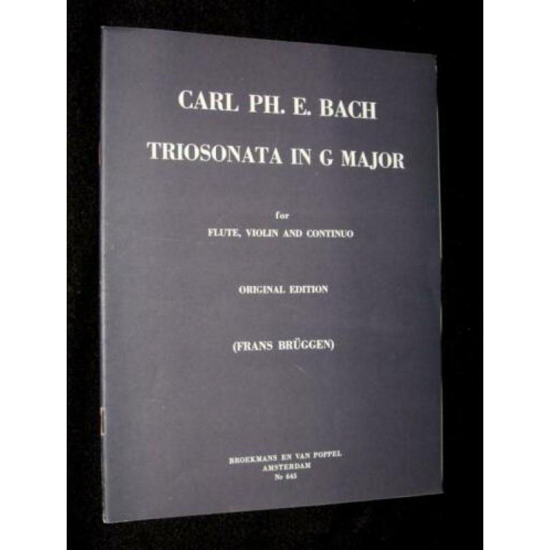 Carl Ph. E. Bach - Triosonata In G Major - For Flute, Violin