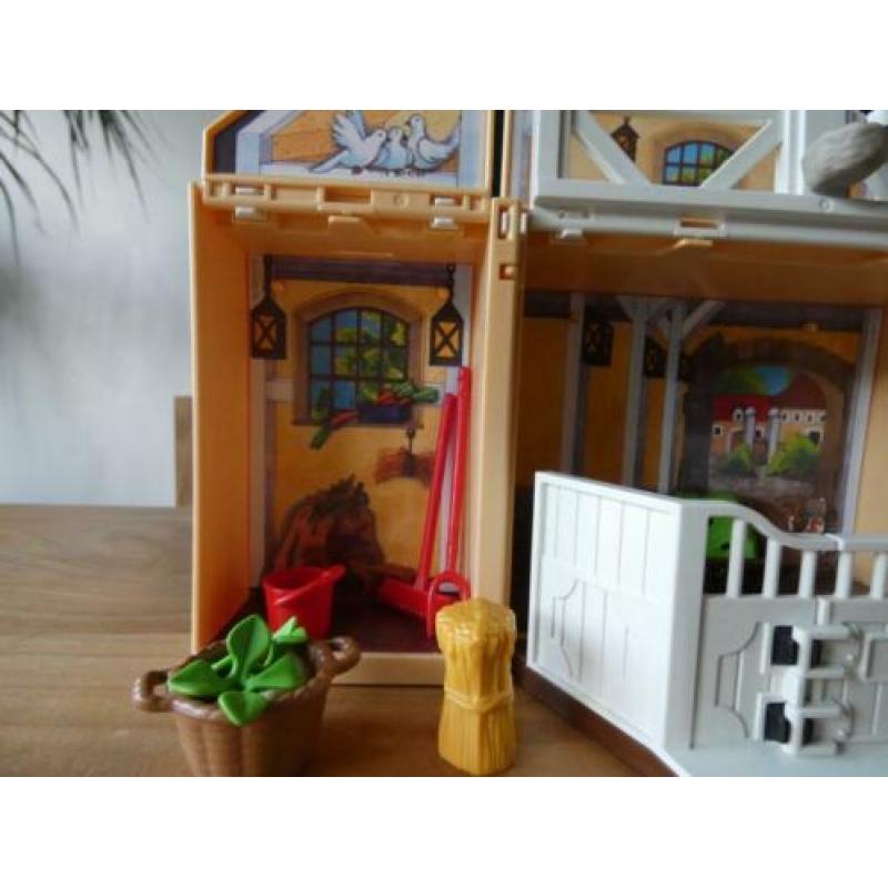 playmobil meeneem box paarden stal manege