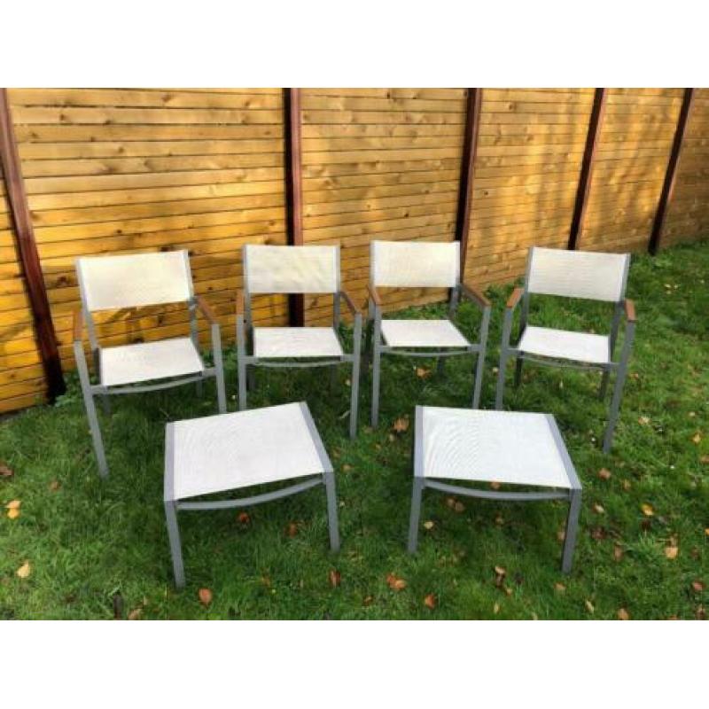 Val-eur tuinset SOHO 2 stoelen 1 tafel en 2 krukjes