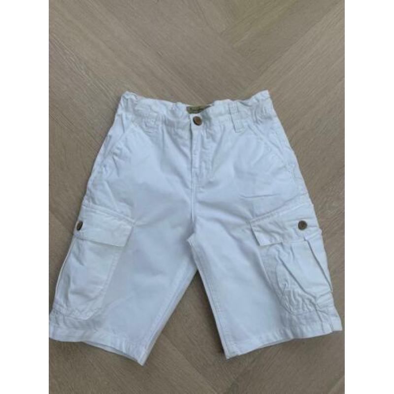 NIEUW: Witte korte broek van Lucky Brand maat 128 / 8 jaar