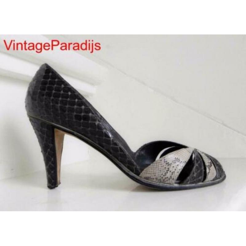 1930 VINTAGE Andrea Pfister designers snake pumps 36 37