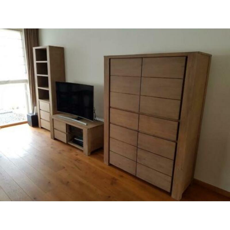 Dressoir, boekenkast, bergkast, tv-meubel, salontafel (SET)