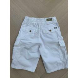 NIEUW: Witte korte broek van Lucky Brand maat 128 / 8 jaar