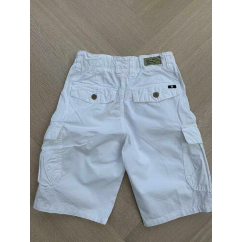 NIEUW: Witte korte broek van Lucky Brand maat 128 / 8 jaar