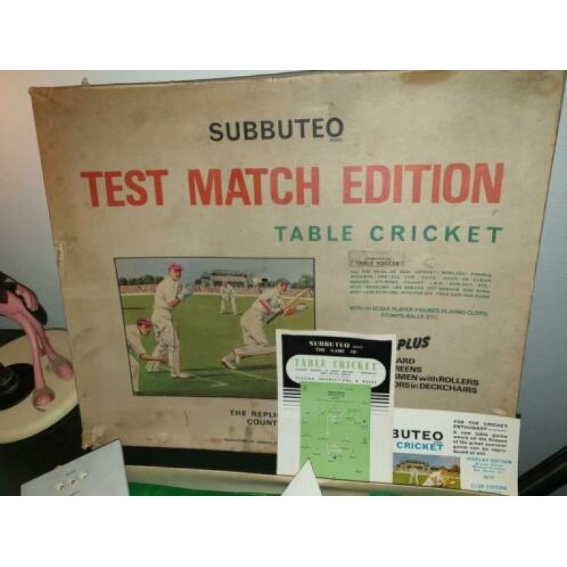 Subbuteo tafel cricket the match edition table cricket