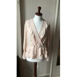 Prachtige Marccain zijde blouse mt 5 ca 42 Rose Marc Cain