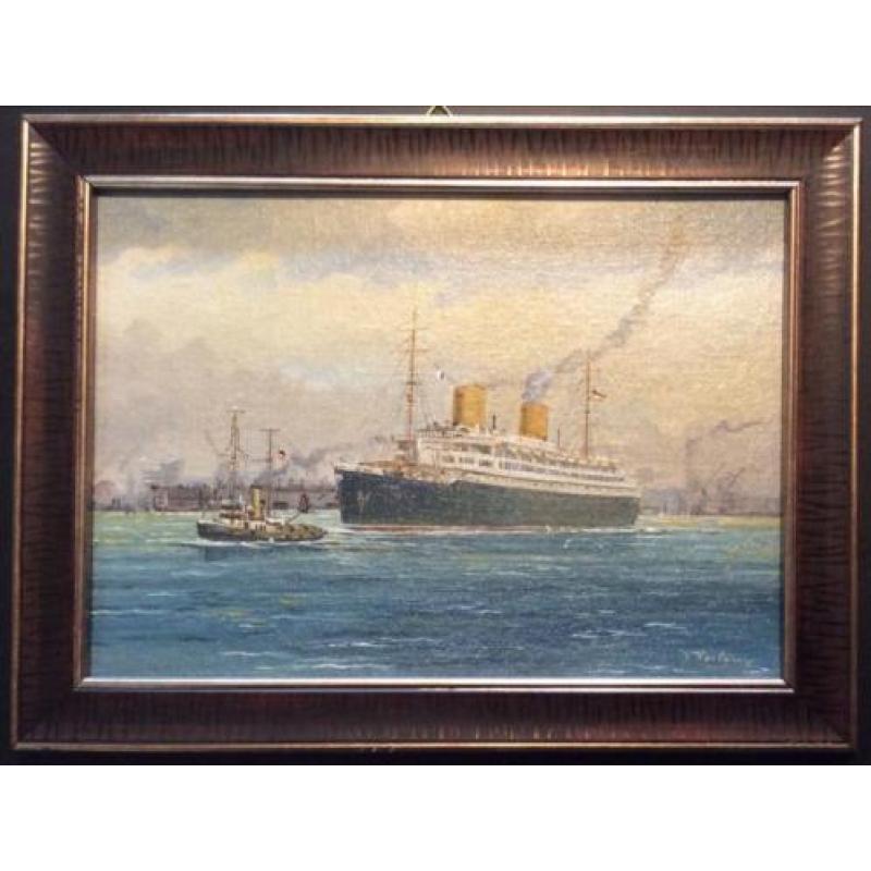 Klaus Roskamp - P.S. Europa in haven van Hamburg 1932