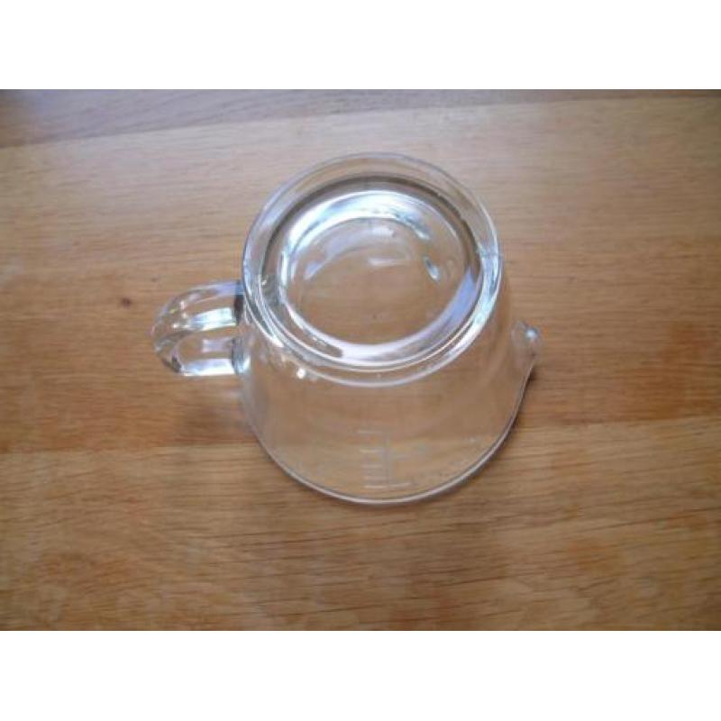 oude/antieke puntgave glas maatkan kan -1/2 liter-500 gram