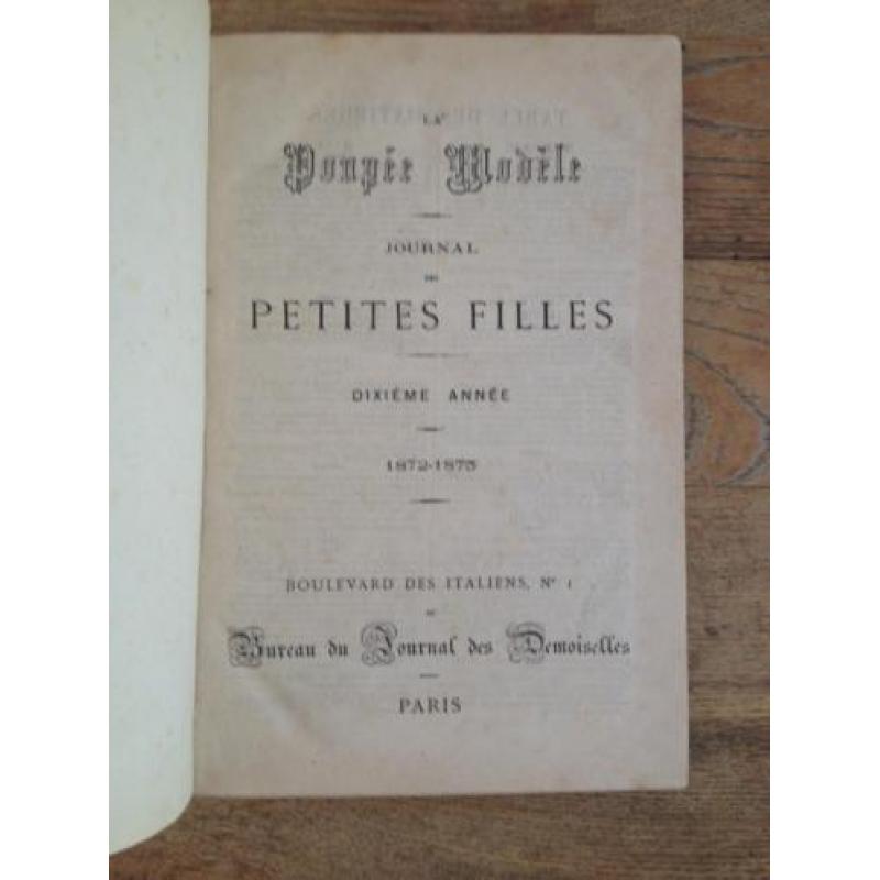 La Poupee Modele Journal petites filles 1872 poppen