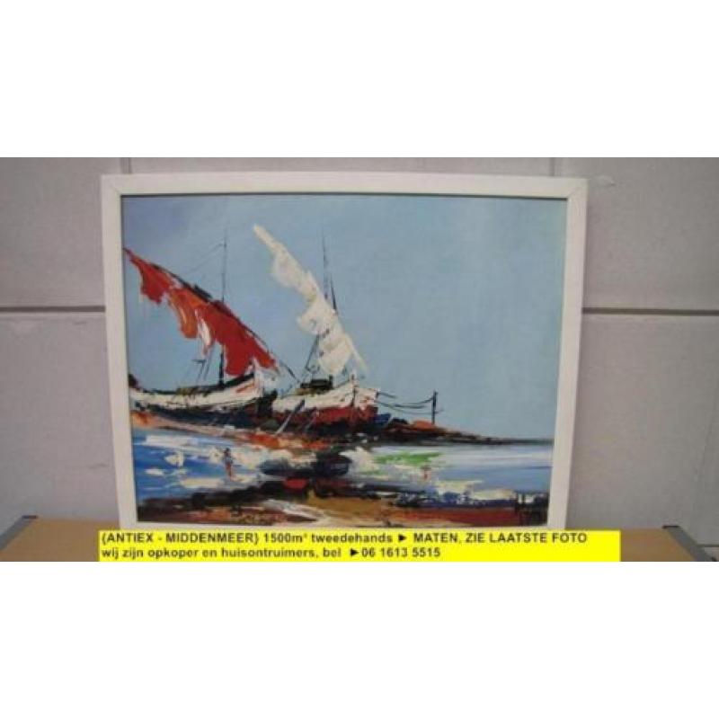 9411 - schilderij vintage boten Alain - € 45