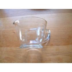 oude/antieke puntgave glas maatkan kan -1/2 liter-500 gram