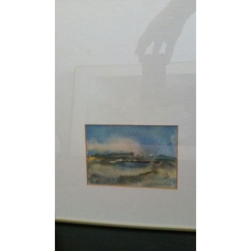 2x aquarel Willie van Haart