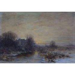 Louis Apol (1850-1936) - Winteravond