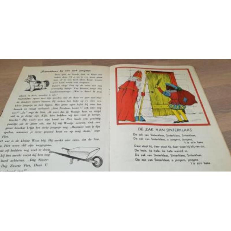 Oud pop-up boek sint Nicolaas sinterklaas 1950