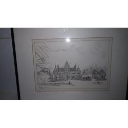 P. Holman, Kasteel Renswoude pentekening