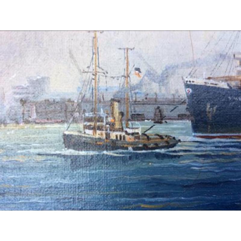 Klaus Roskamp - P.S. Europa in haven van Hamburg 1932