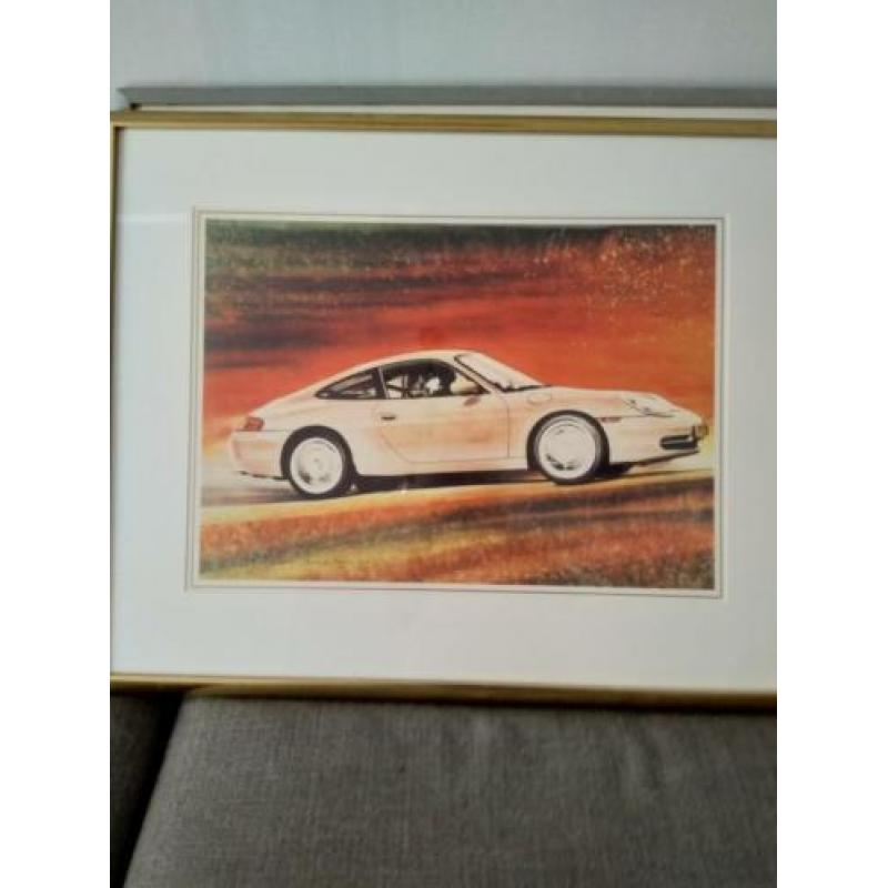 Zeefdruk Silkscreen Rene Brone - Porsche 911 Carrera 54/200