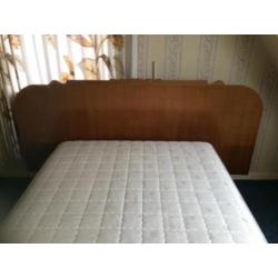 Eiken bed antiek / twijfelaar