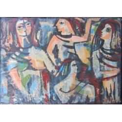 ==abstract kubistisch===figuren==Harry van de Boel 1928-2015