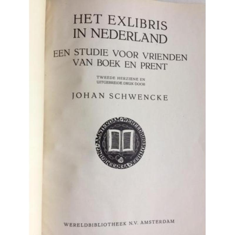 HET EXLIBRIS IN NEDERLAND. Schwencke, 1946 -> 35 krant items