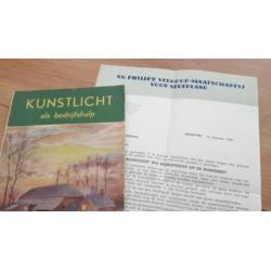 1948, kunstlicht als bedrijfshulp, met brief philips !