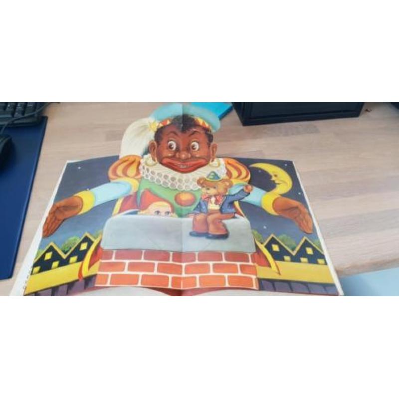 Oud pop-up boek sint Nicolaas sinterklaas 1950