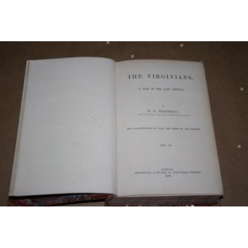 The Virginians - W.M. Thackeray - Antieke uitgave 1859 !!