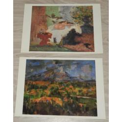 CÉZANNE verzamelmap met 6 prachtige hoogglans repro,s