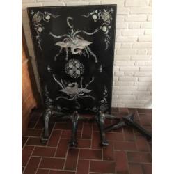 Parelmoer salontafel antiek