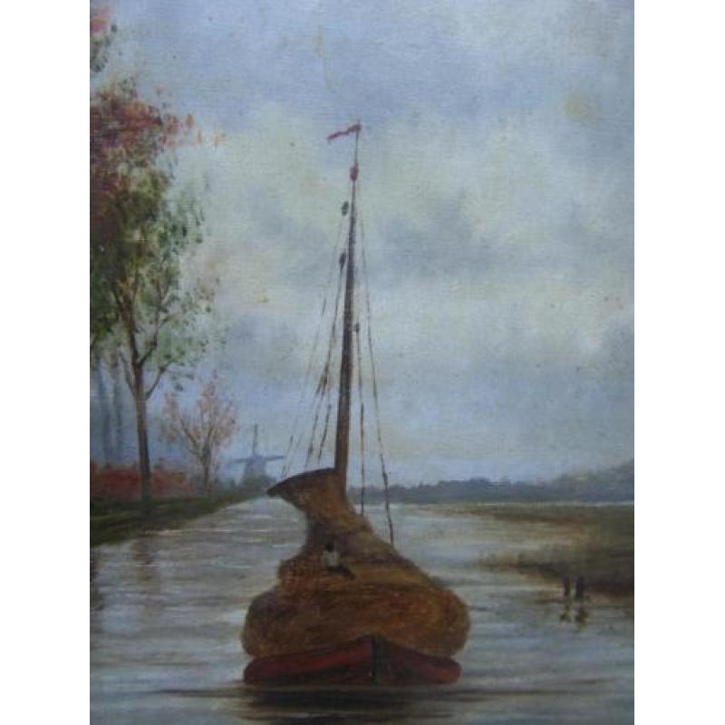 Hooi schuit in de vaart. J Boterman