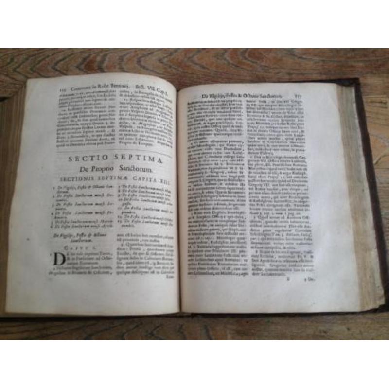 Gavanto Thesaurus sacrorum rituum 1746 leren band