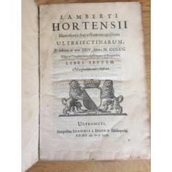 1642 zeldzame beschrijving Utrecht Hortensius folio