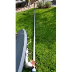 Schotel 90cm, mast en muursteunen