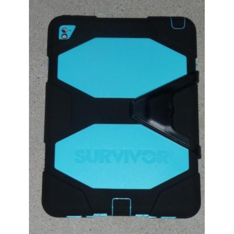 Griffin Survivor Apple iPad Pro 9.7 hoes zwart-licht blauw